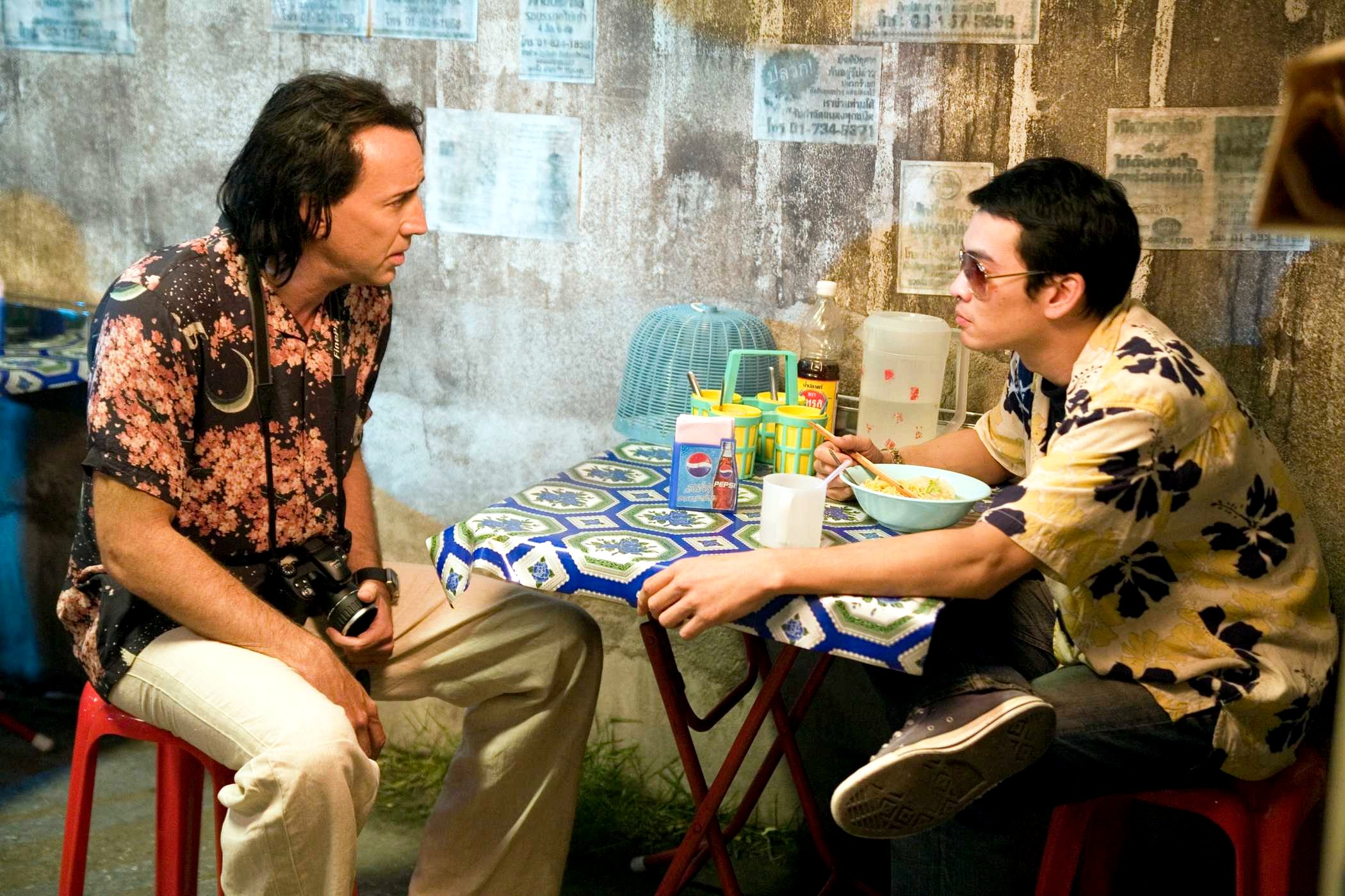 Nicolas Cage stars as Joe and Shahkrit Yamnarm stars as Kong in Lions Gate Films' Bangkok Dangerous (2008). Photo credit by Chan Kam Chuen.