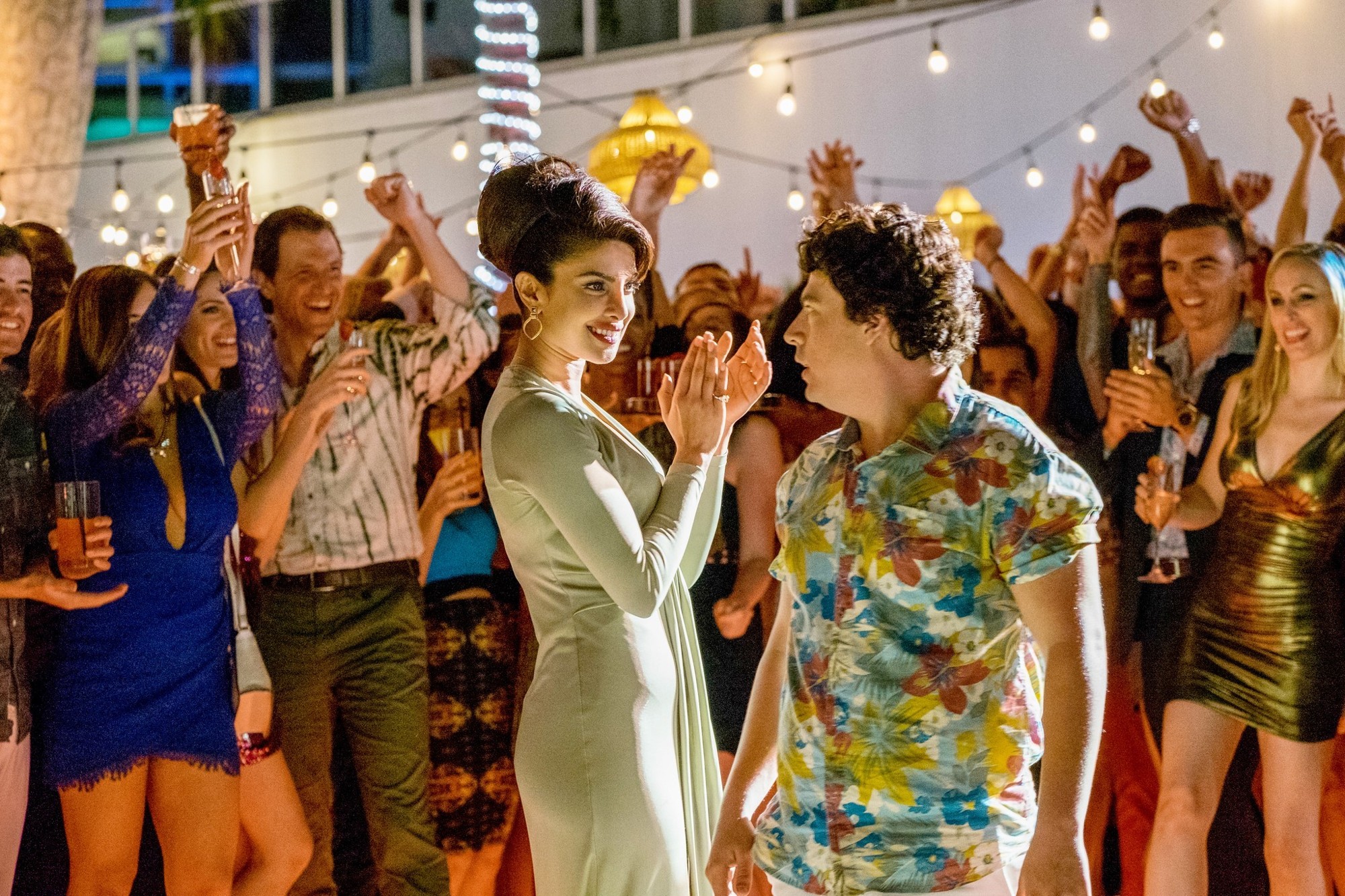 Priyanka Chopra stars as Victoria Leeds and Jon Bass stars as Ronnie Greenbaum in Paramount Pictures' Baywatch (2017)