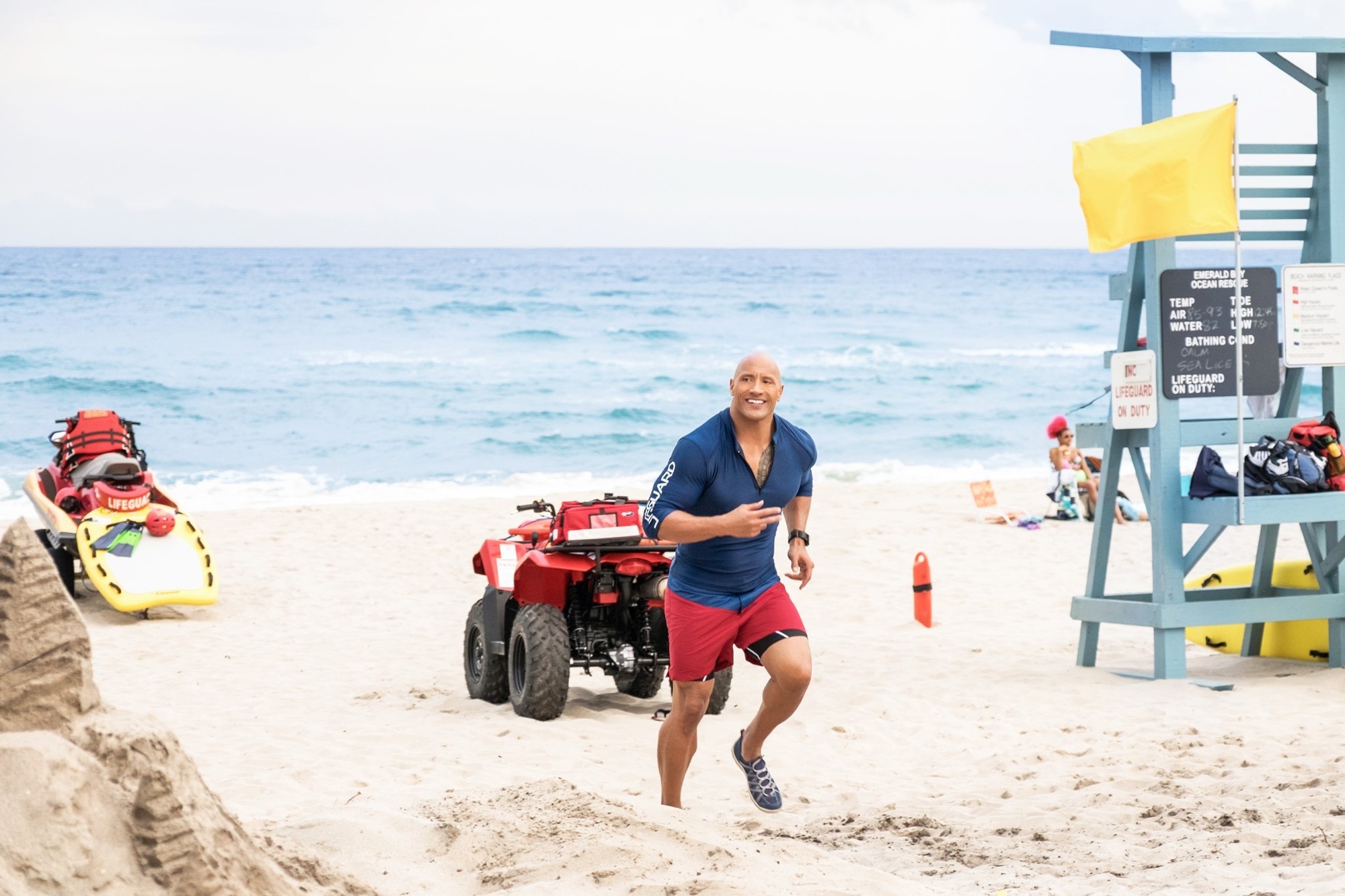 The Rock stars as Mitch Buchannon in Paramount Pictures' Baywatch (2017)