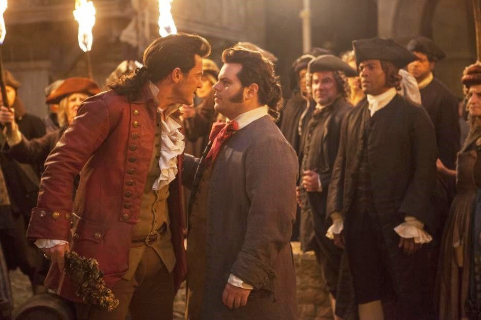 Luke Evans stars as Gaston and Josh Gad stars as LeFou in Walt Disney Pictures' Beauty and the Beast (2017)