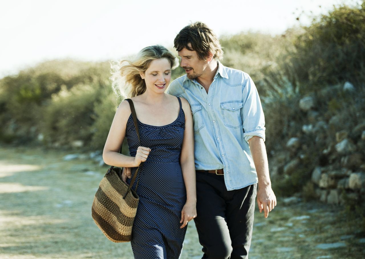Julie Delpy stars as Celine and Ethan Hawke stars as Jesse in Sony Pictures Classics' Before Midnight (2013)