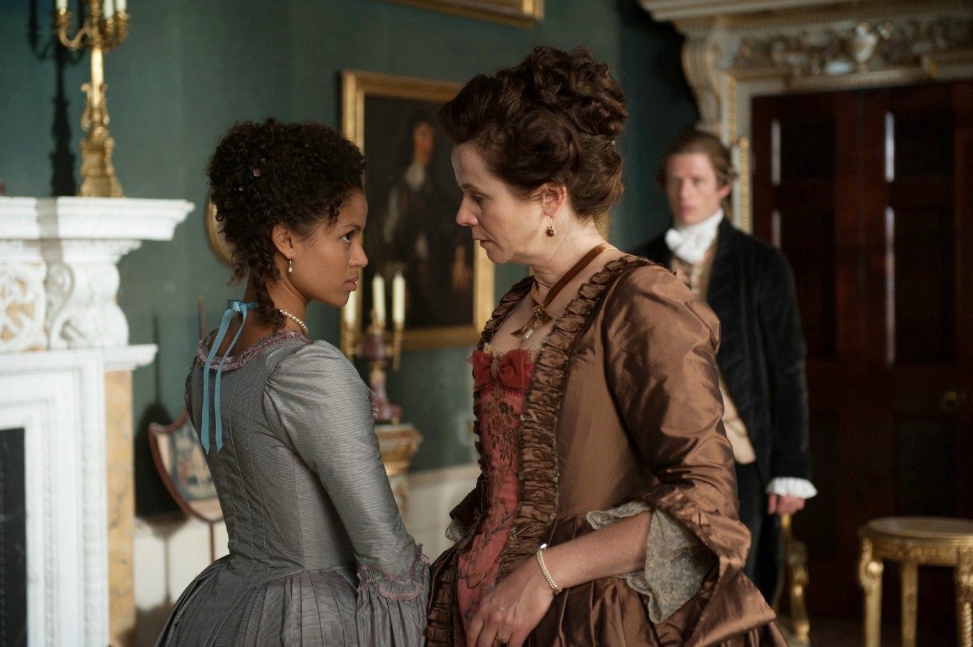 Gugu Mbatha-Raw stars as Dido Elizabeth Belle and Miranda Richardson stars as Lady Ashford in Fox Searchlight Pictures' Belle (2014)