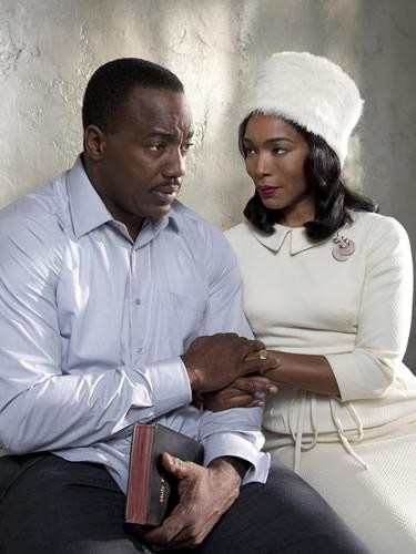 Malik Yoba stars as Martin Luther King, Jr. and Angela Bassett stars as Coretta Scott King in Lifetime's Betty & Coretta (2013)