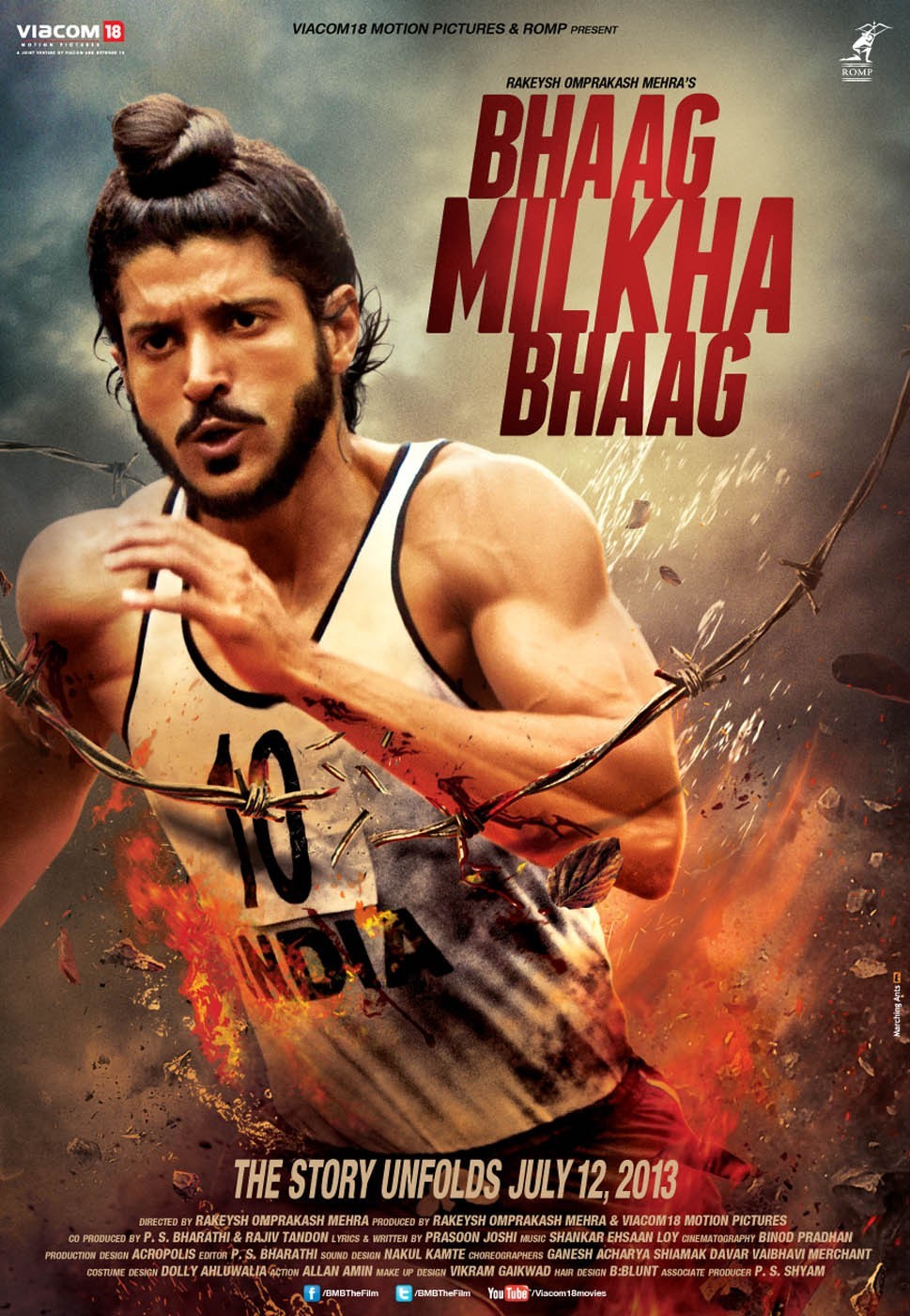 Poster of Viacom 18 Motion Pictures' Bhaag Milkha Bhaag (2013)