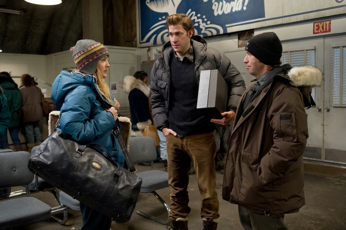 Drew Barrymore stars as Rachel Kramer and John Krasinski stars as Adam Carlson in Universal Pictures' Big Miracle (2012)