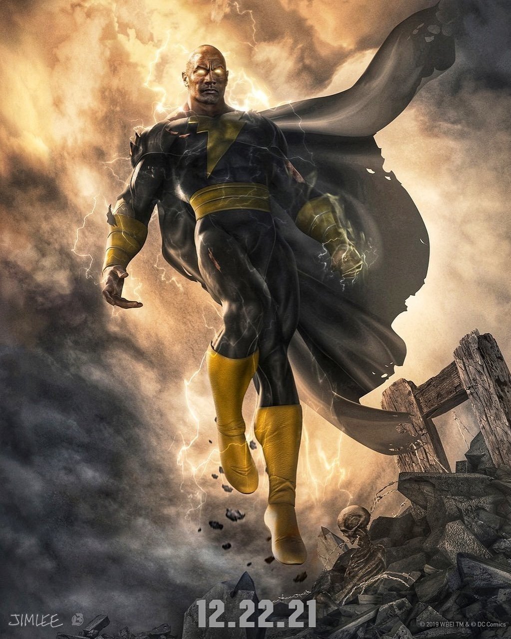 Poster of Warner Bros. Pictures' Black Adam (2021)