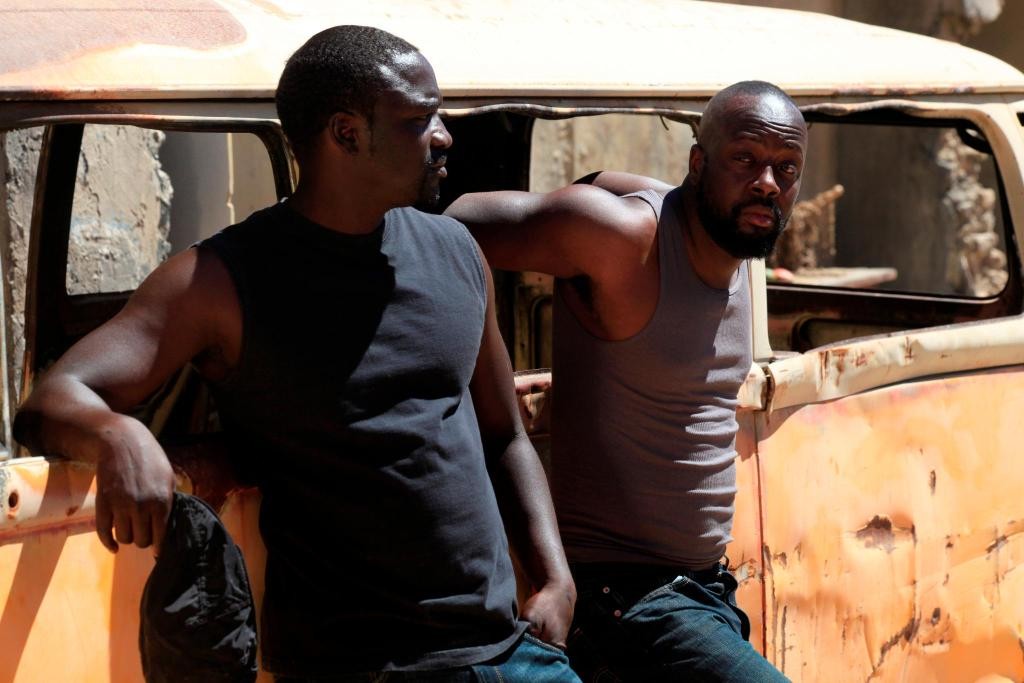Akon stars as Opuwei and Wyclef Jean stars as Timi Gabriel in Entertainment One Films' Black November (2015)