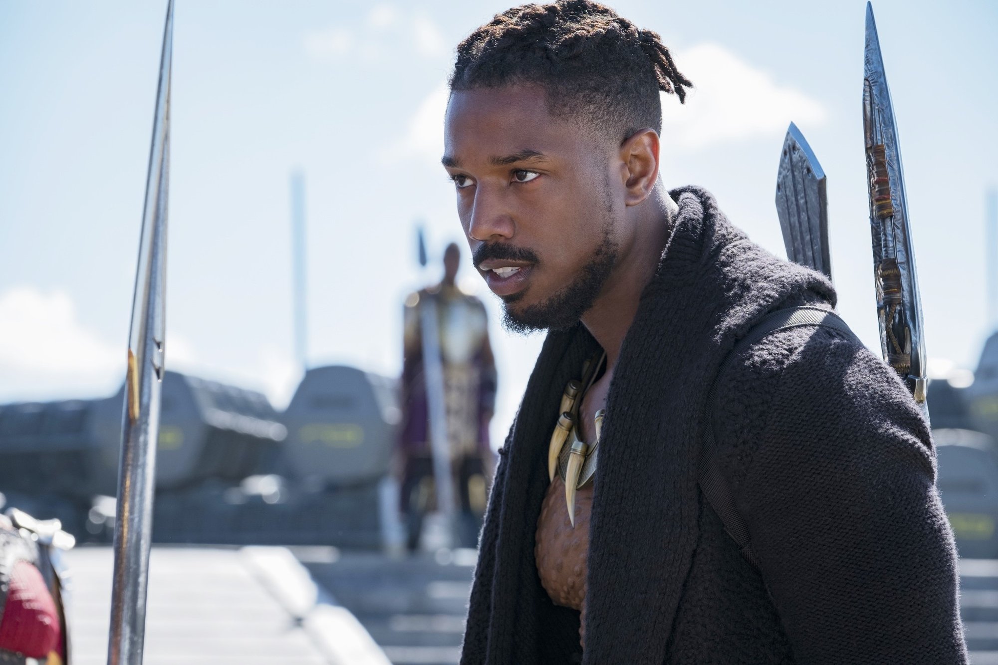 Michael B. Jordan stars as Erik Killmonger in Walt Disney Pictures' Black Panther (2018)