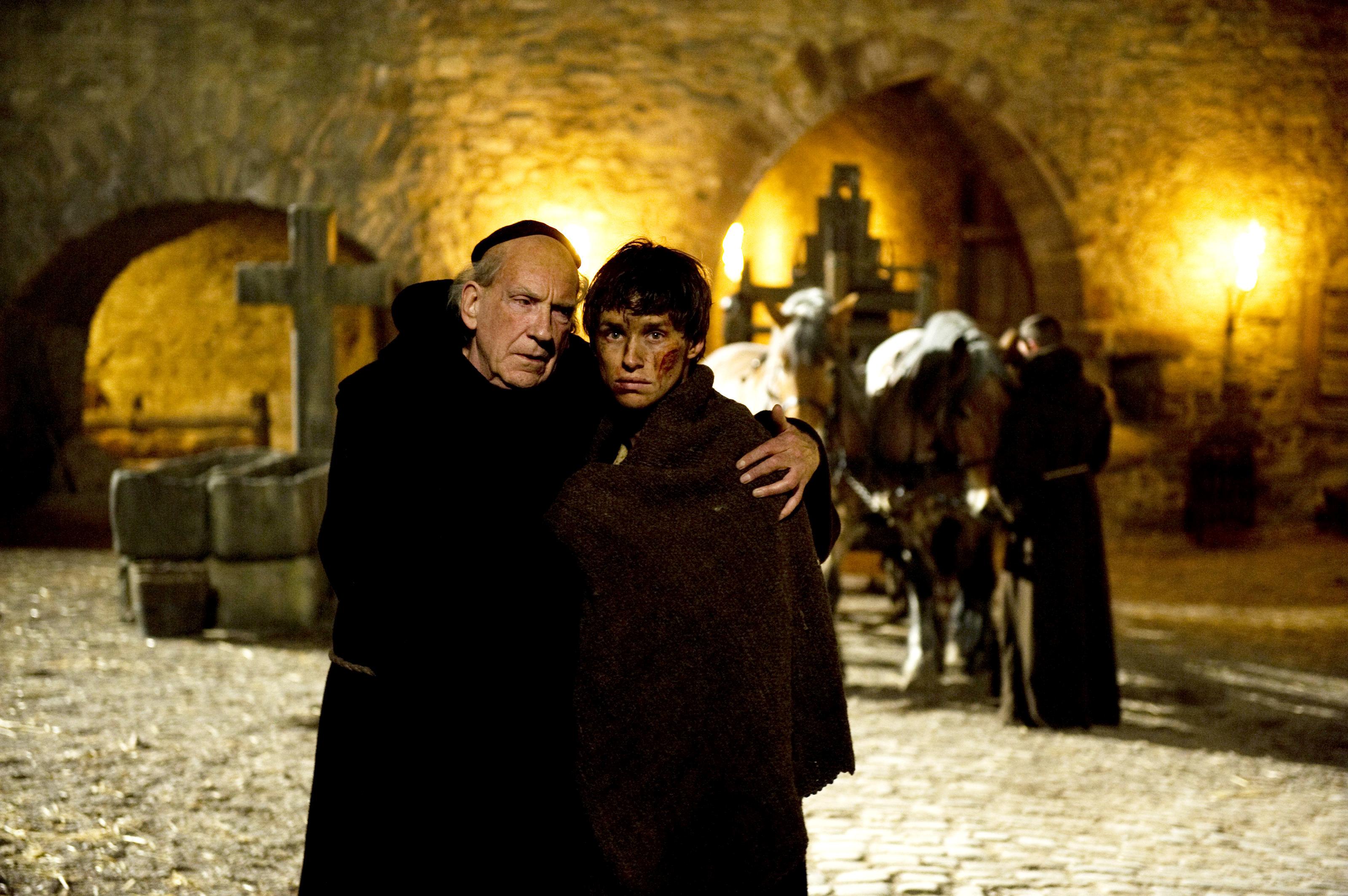 David Warner stars as The Abbot and Eddie Redmayne stars as Osmund in Magnet Releasing's Black Death (2010)