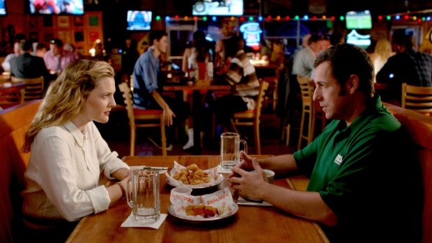 Drew Barrymore stars as Lauren Reynolds and Adam Sandler stars as Jim Friedman in Warner Bros. Pictures' Blended (2014)