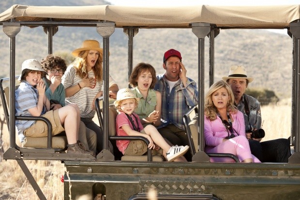 Drew Barrymore, Adam Sandler, Wendi McLendon-Covey and Kevin Nealon in Warner Bros. Pictures' Blended (2014)