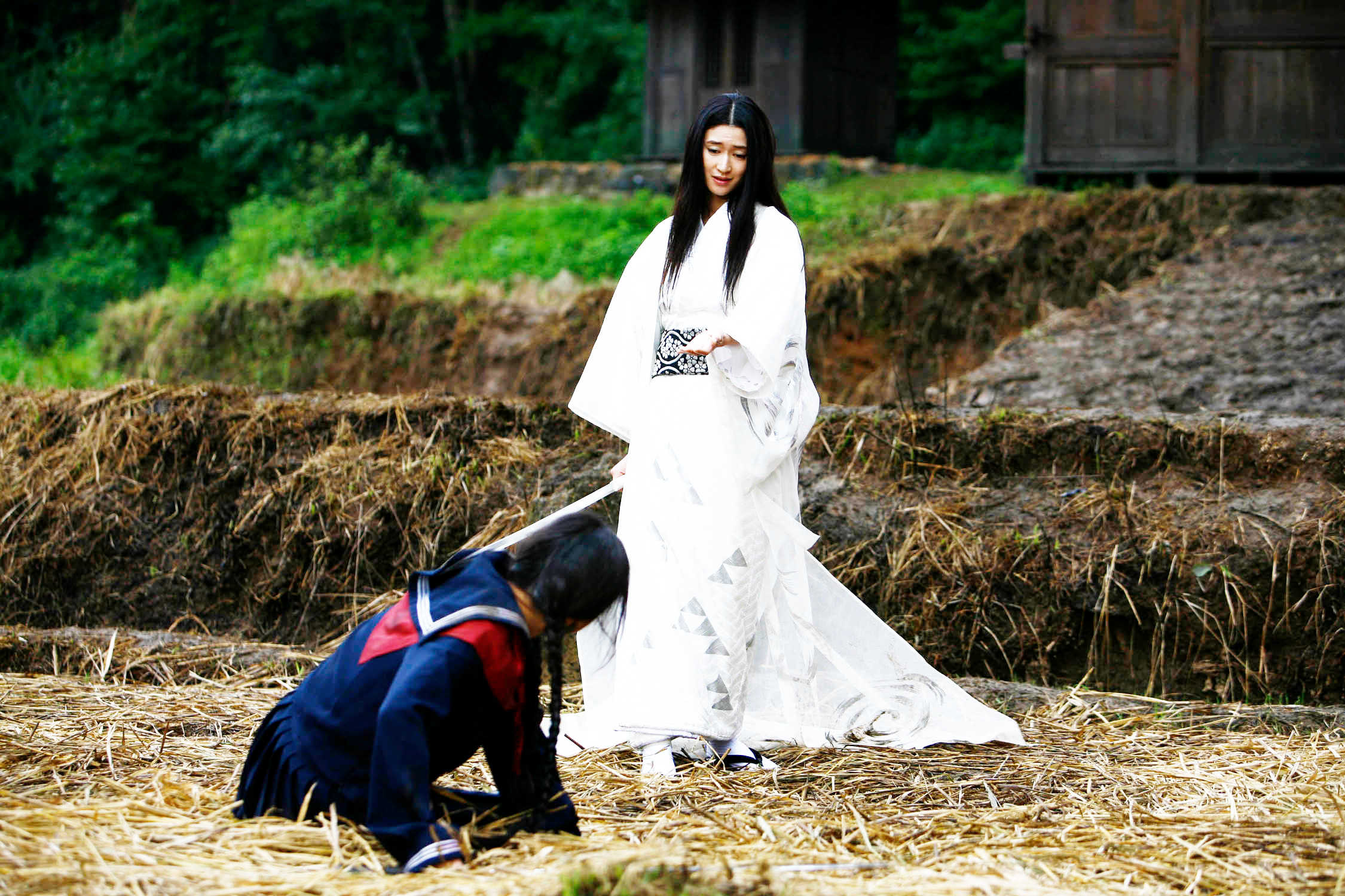Gianna Jun stars as Saya and Koyuki stars as Onigen in Pathe Films' Blood: The Last Vampire (2009)