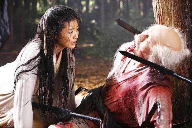 Gianna Jun stars as Saya and Yasuaki Kurata stars as Kato Takatora in Pathe Films' Blood: The Last Vampire (2009)