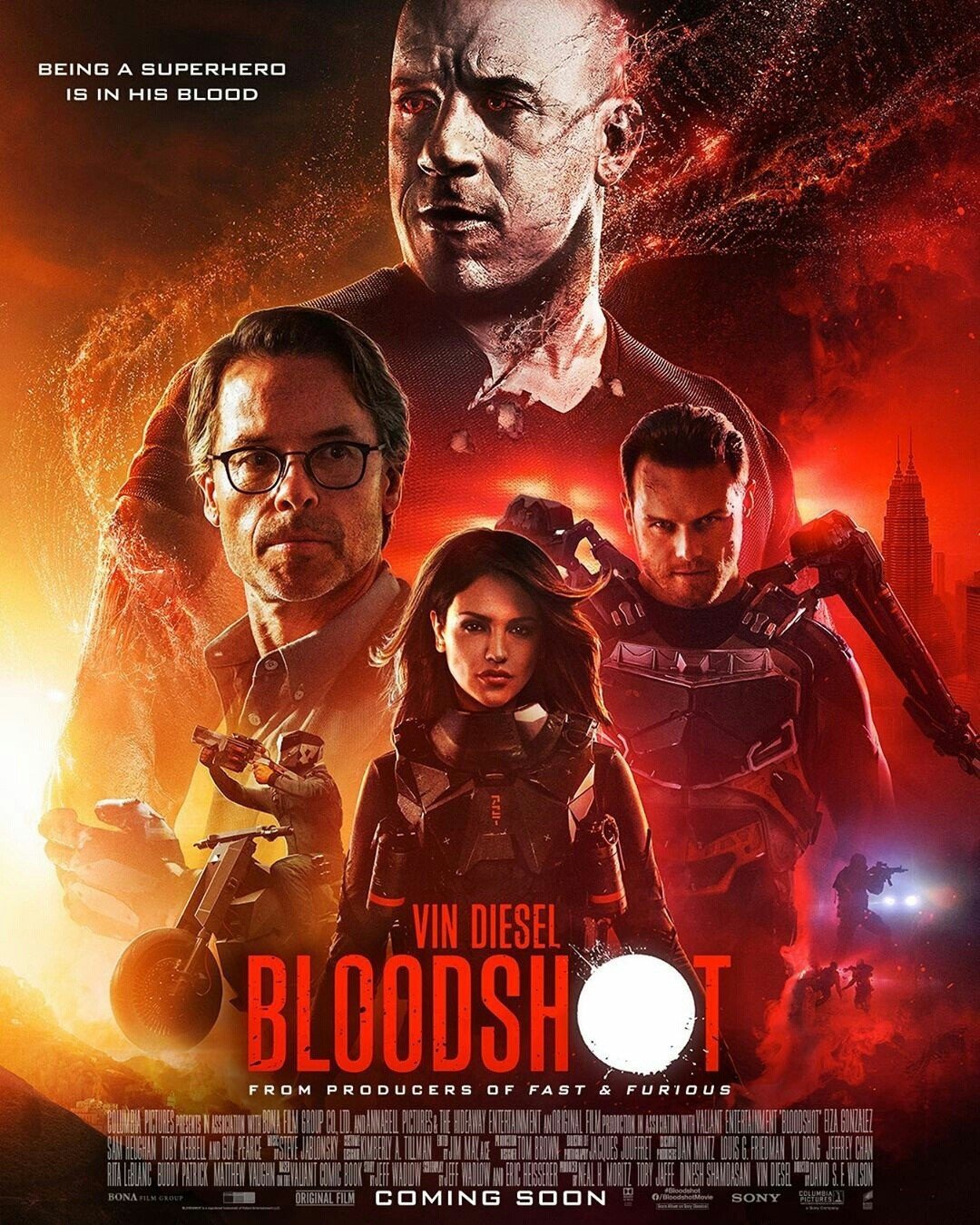 Poster of Sony Pictures' Bloodshot (2020)