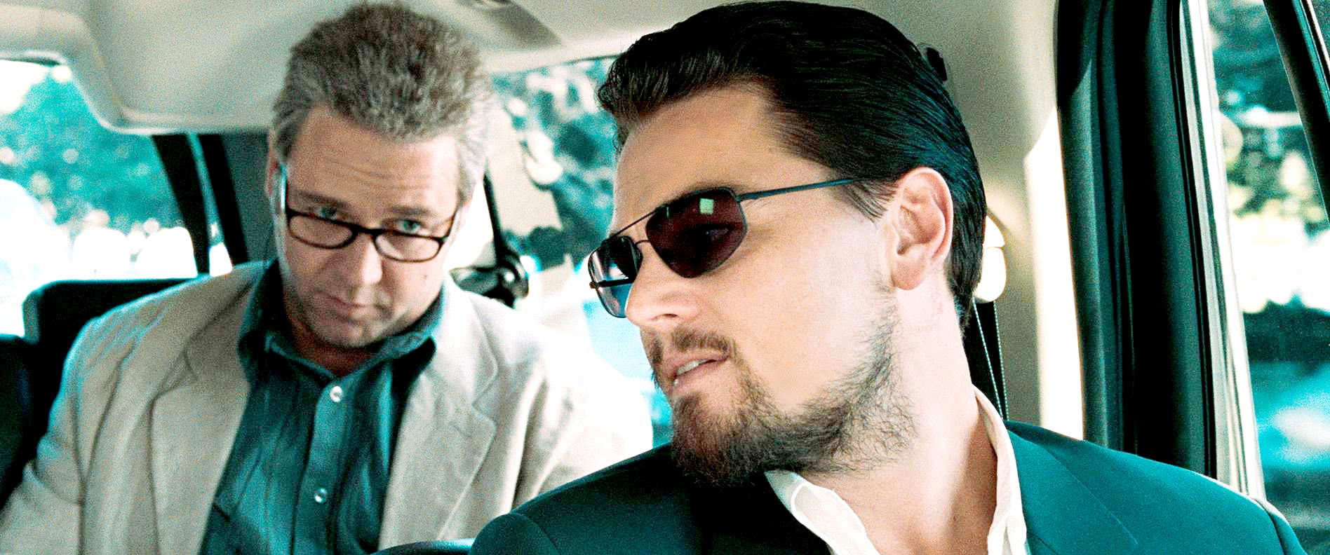 Russell Crowe stars as Ed Hoffman and Leonardo DiCaprio stars as Roger Ferris in Warner Bros. Pictures' Body of Lies (2008)