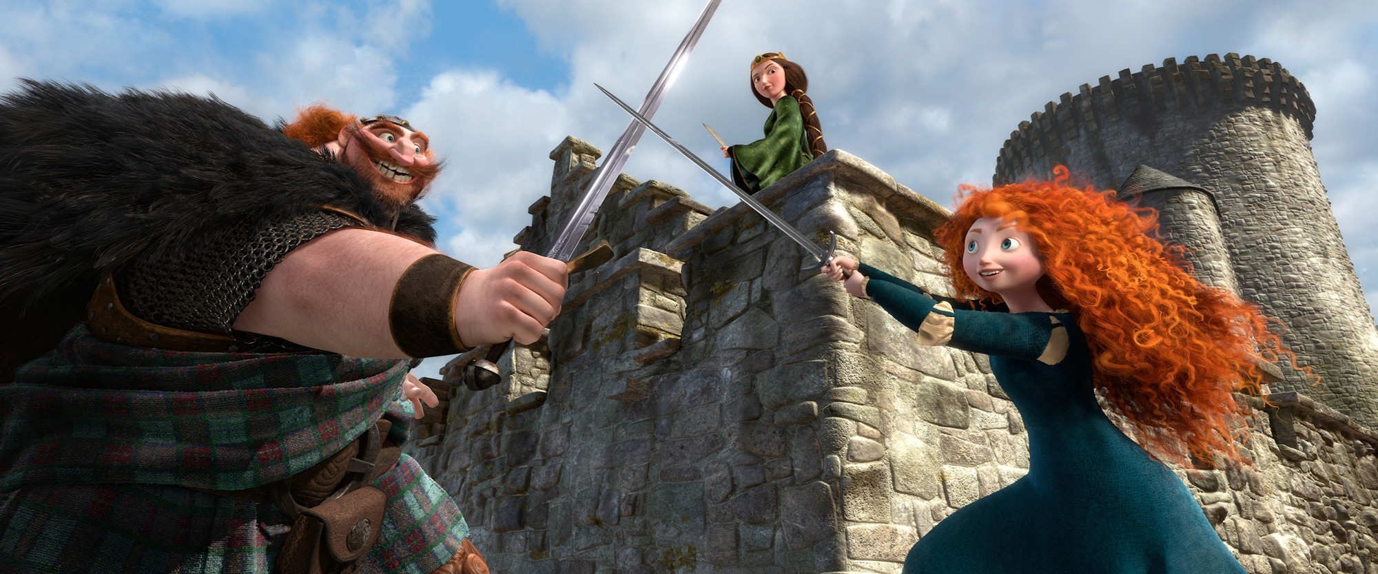 King Fergus, Queen Elinor and Princess Merida of Walt Disney Pictures' Brave (2012)