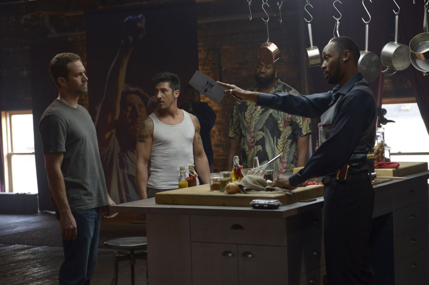 Paul Walker, David Belle, Gouchy Boy and RZA in Relativity Media's Brick Mansions (2014)