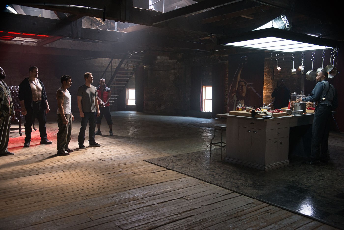 Gouchy Boy, David Belle, Paul Walker and RZA in Relativity Media's Brick Mansions (2014)