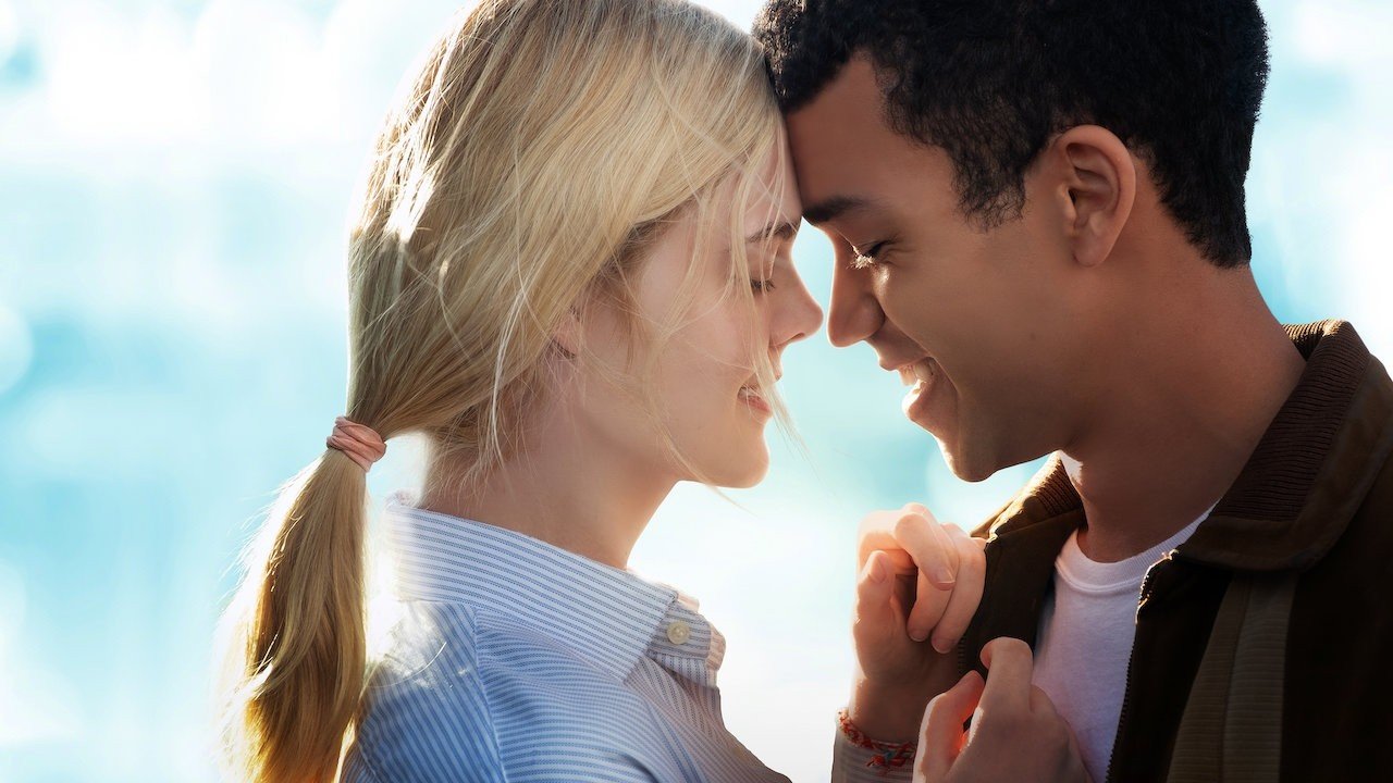 Elle Fanning stars as Violet Markey and Justice Smith stars as Theodore Finch in Netflix's All the Bright Places (2020)