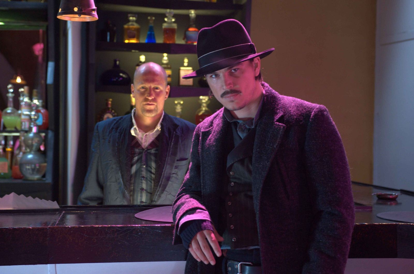 Josh Hartnett stars as The Drifter and Woody Harrelson stars as The Bartender in ARC Entertainment's Bunraku (2011)