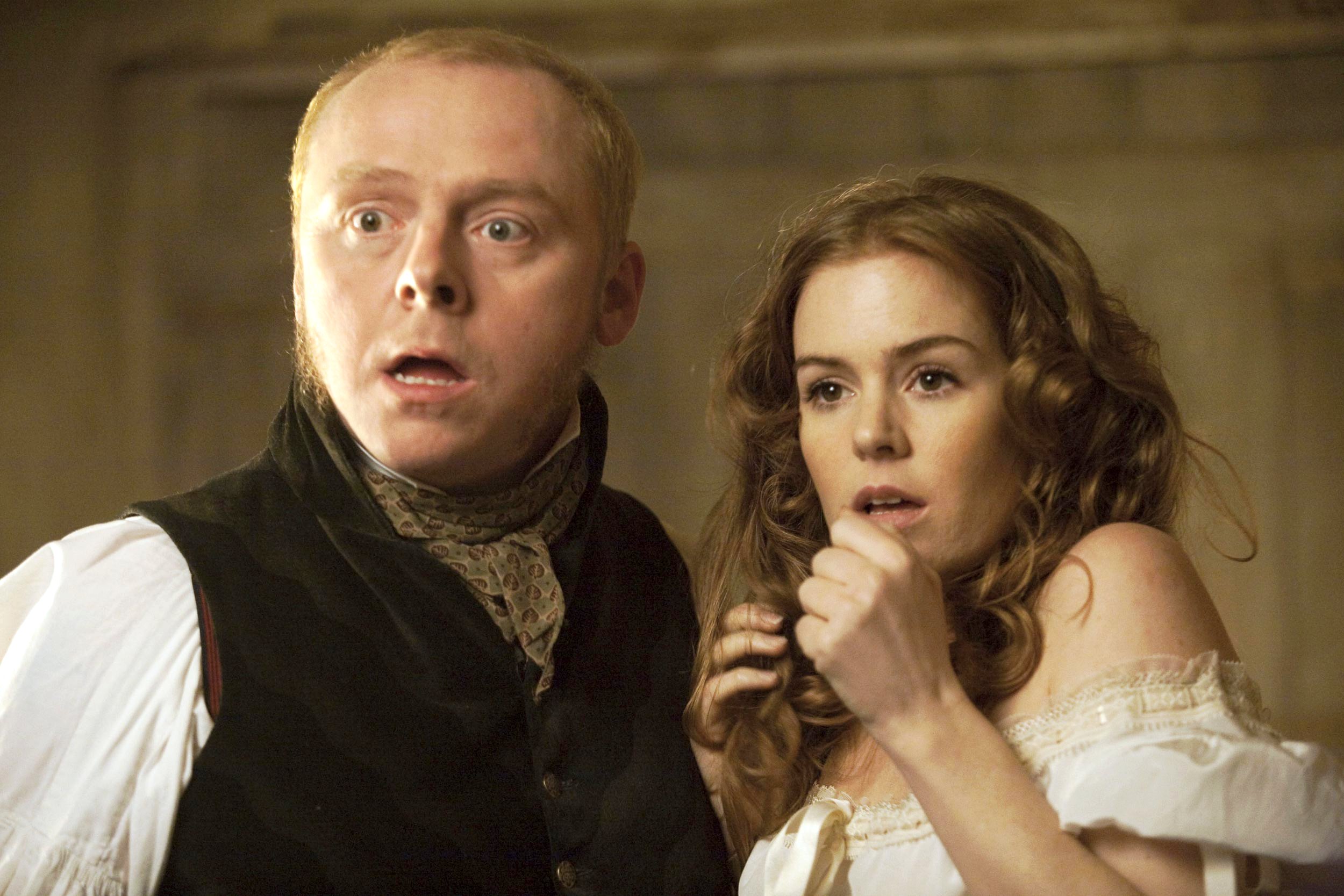 Simon Pegg stars as William Burke and Isla Fisher stars as Ginny in IFC Films' Burke and Hare (2011)
