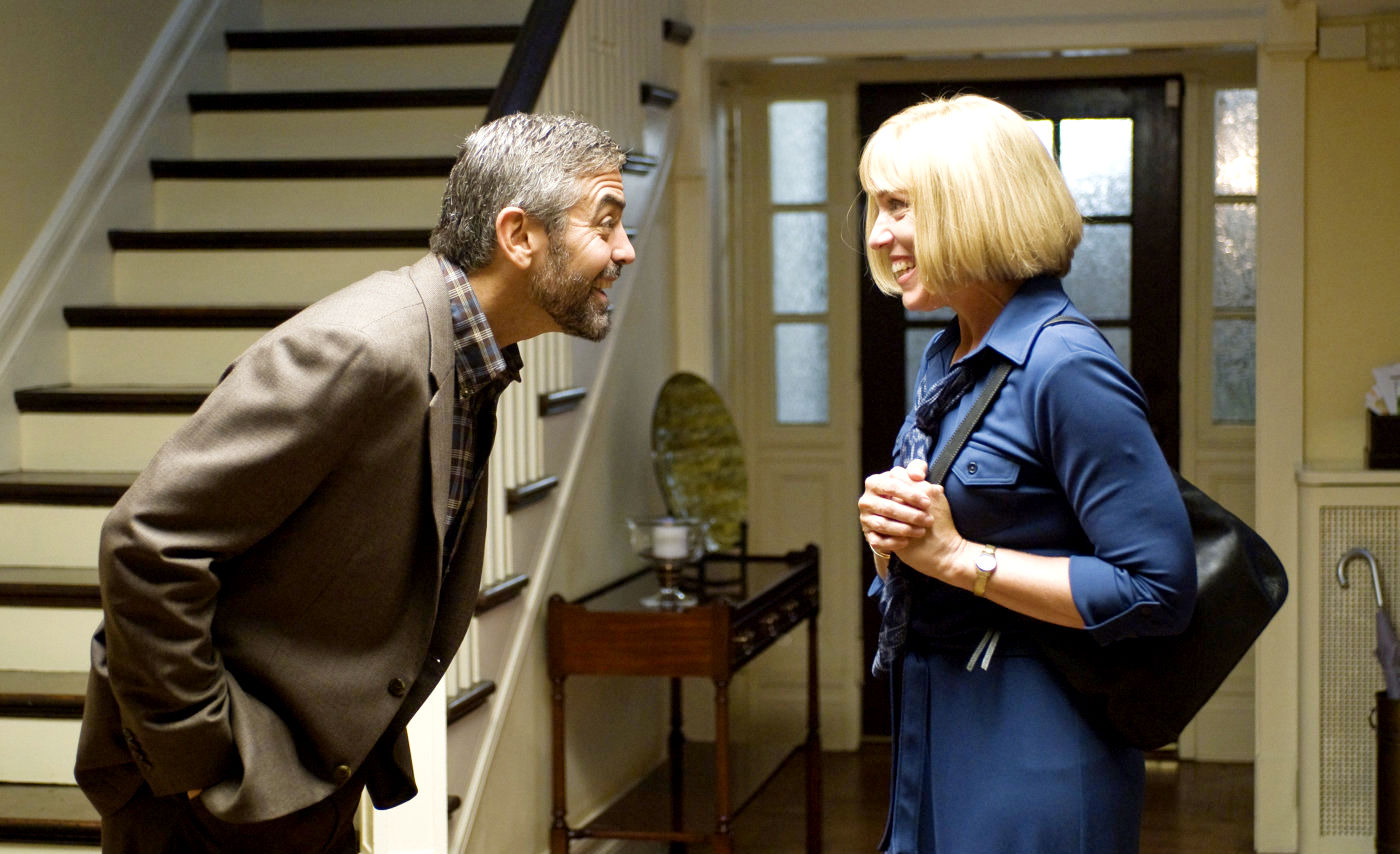 George Clooney stars as Harry Pfarrer and Frances McDormand stars as Linda Litzke in Focus Features' Burn After Reading (2008)