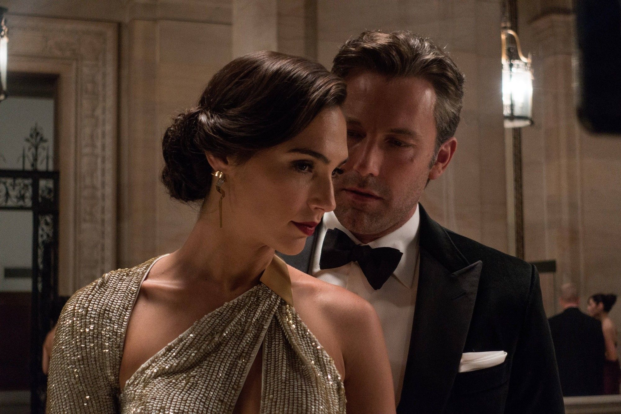 Gal Gadot stars as Diana Prince/Wonder Woman and Ben Affleck stars as Bruce Wayne/Batman in Warner Bros. Pictures' Batman v Superman: Dawn of Justice (2016)