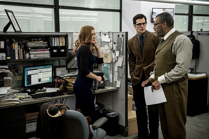 Amy Adams, Henry Cavill and Laurence Fishburne in Warner Bros. Pictures' Batman v Superman: Dawn of Justice (2016)