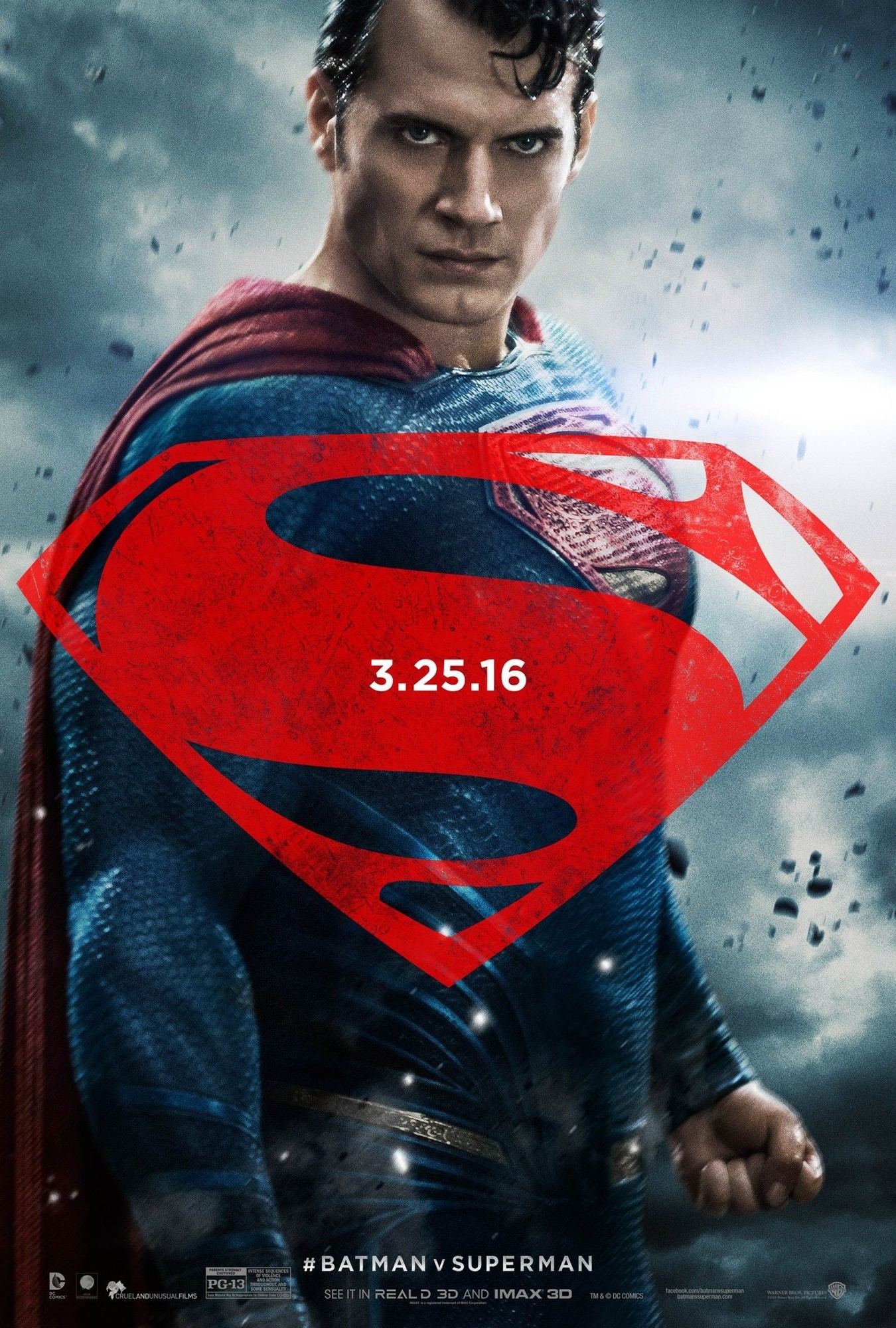 Poster of Warner Bros. Pictures' Batman v Superman: Dawn of Justice (2016)