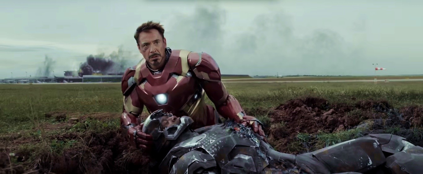 Robert Downey Jr. stars as Tony Stark/Iron Man in Marvel Studios' Captain America: Civil War (2016)