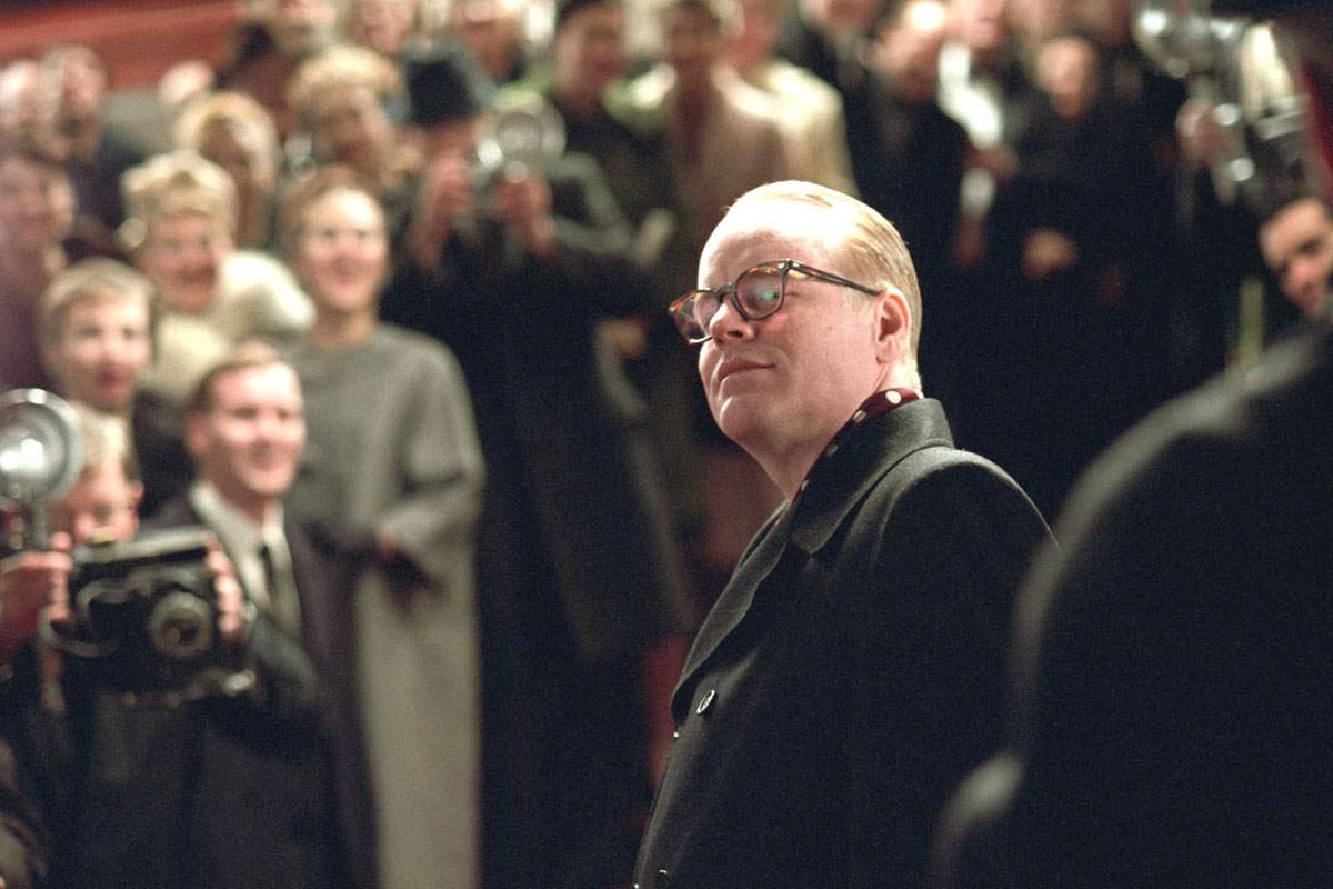 Philip Seymour Hoffman as Truman Capote in Sony Pictures Classics' Capote (2005)