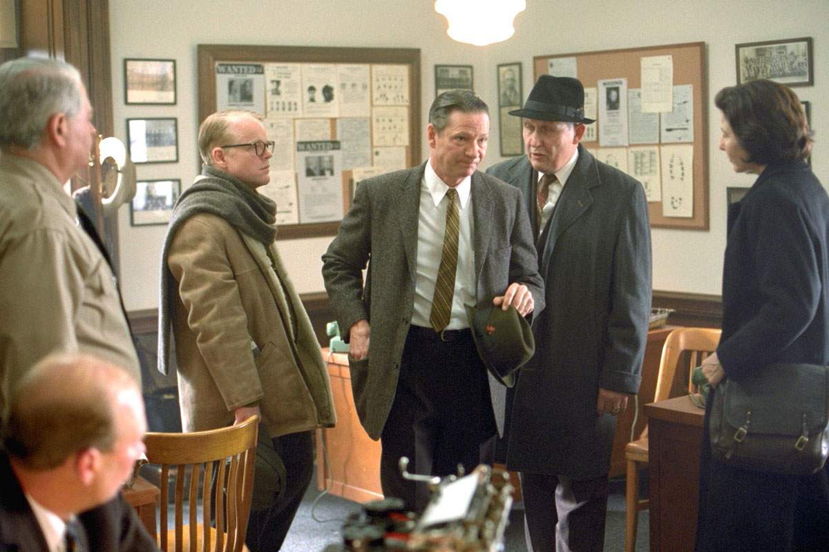 Philip Seymour Hoffman and Chris Cooper in Sony Pictures Classics' Capote (2005)