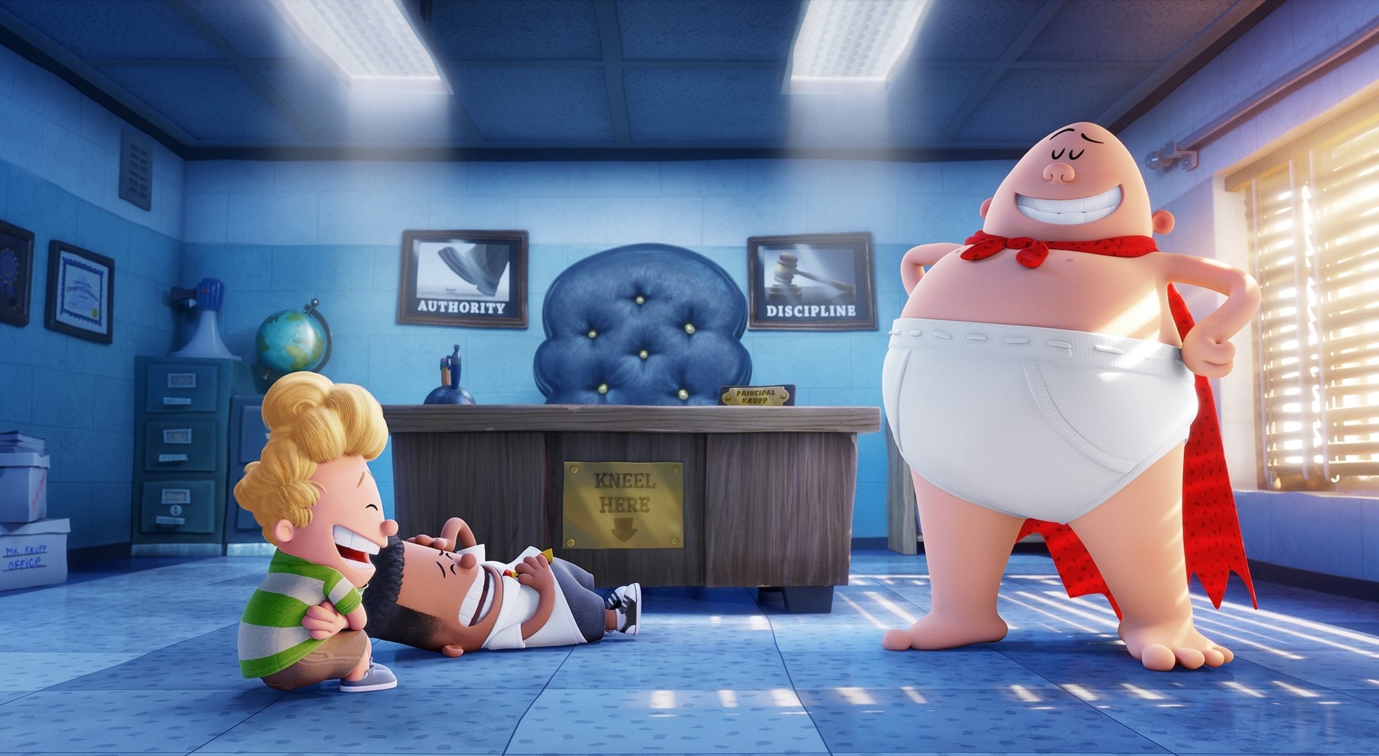 Harold Hutchins, George Beard and Mr. Krupp/Captain Underpants from 20th Century Fox's Captain Underpants: The First Epic Movie (2017)