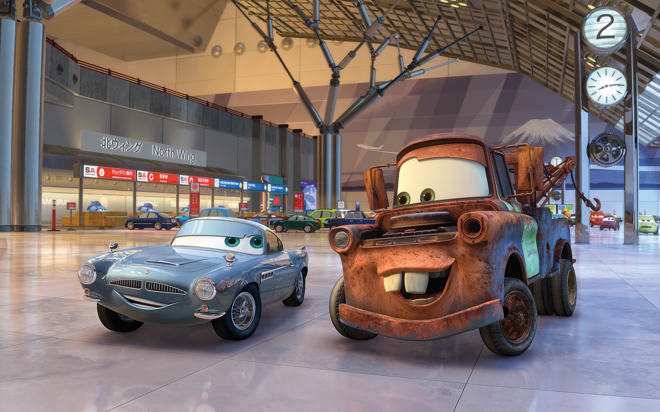 A scene from Walt Disney Pictures' Cars 2 (2011)