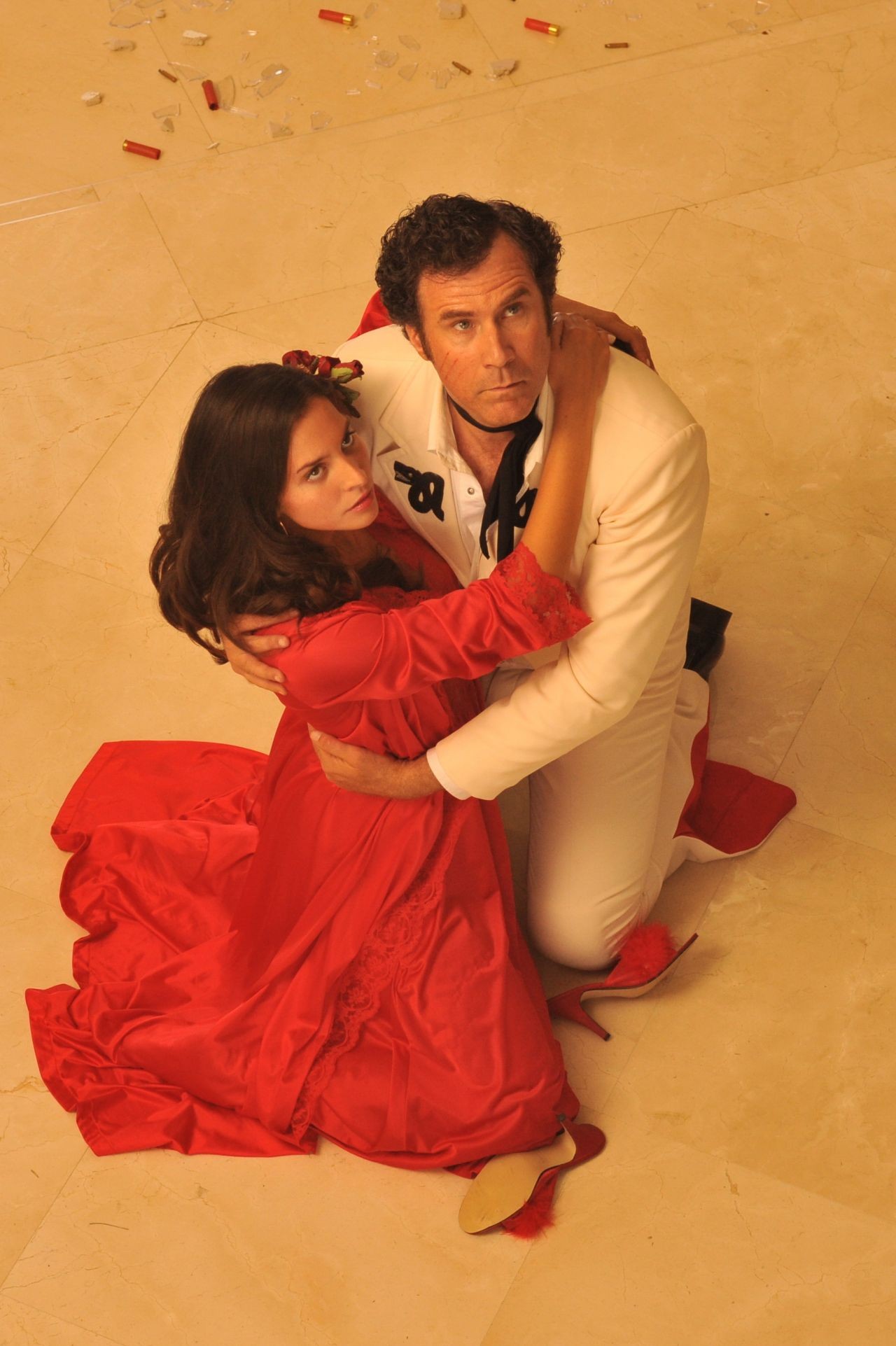 Genesis Rodriguez stars as Sonia and Will Ferrell stars as Armando Alvarez in Pantelion Films' Casa De Mi Padre (2012). Photo credit by John Estes.
