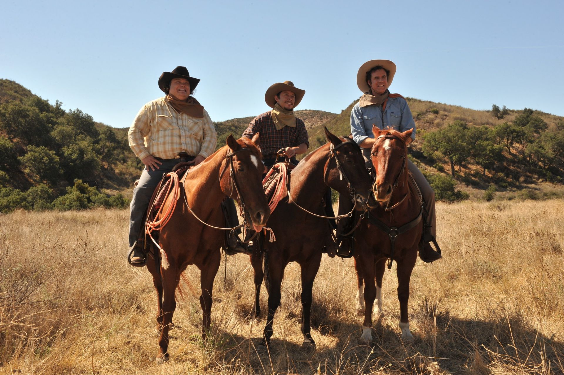 Adrian Martinez, Efren Ramirez and Will Ferrell in Pantelion Films' Casa De Mi Padre (2012)