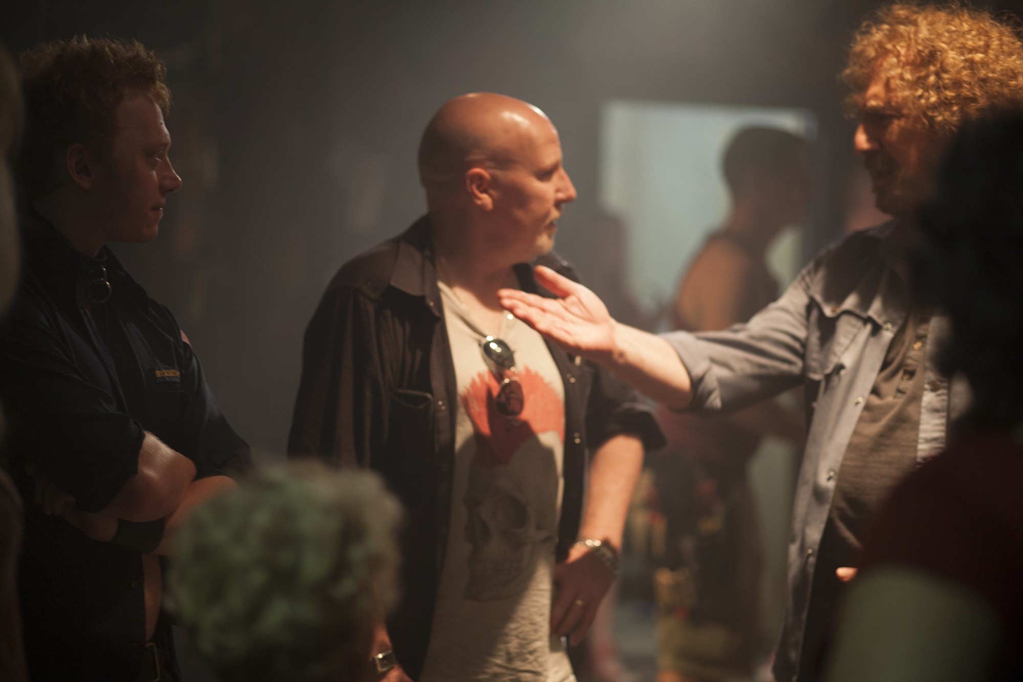 Rupert Grint stars as Cheetah Chrome and Alan Rickman stars as Hilly Kristal in XLrator Media's CBGB (2013)