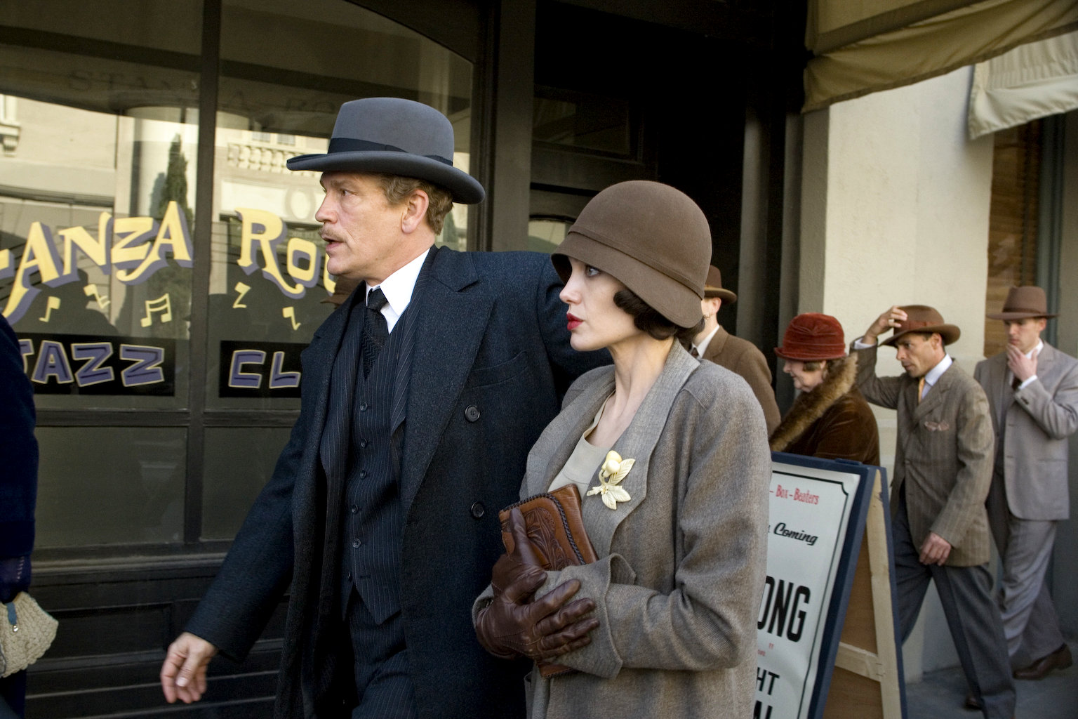 John Malkovich stars as Rev. Gustav Briegleb and Angelina Jolie stars as Christine Collins in Universal Pictures' Changeling (2008)