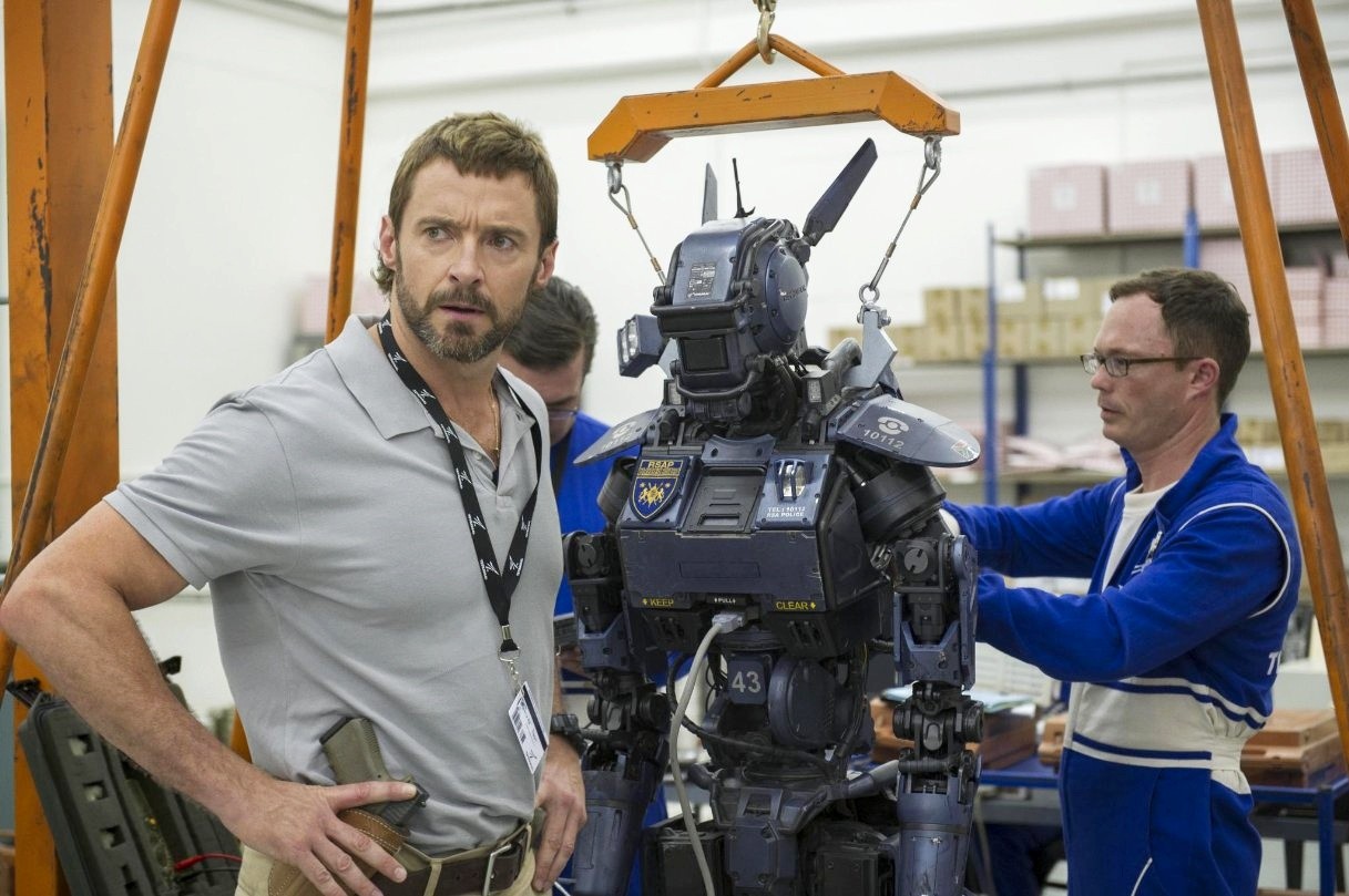 Hugh Jackman stars as Vincent Moore in Columbia Pictures' Chappie (2015)
