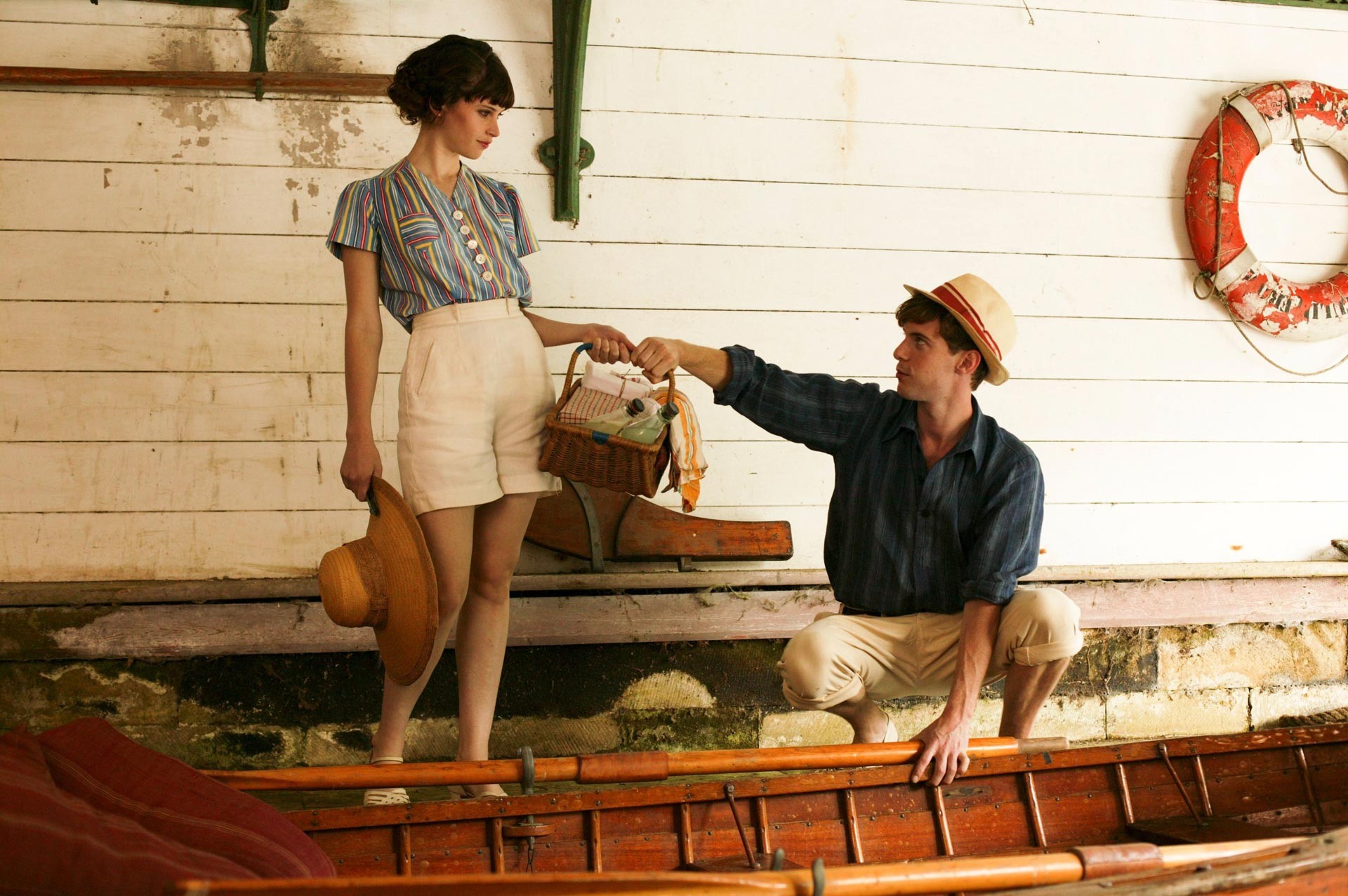 Felicity Jones stars as Dolly Thatcham and Luke Treadaway stars as Joseph Patten in IFC Films' Cheerful Weather for the Wedding (2012)