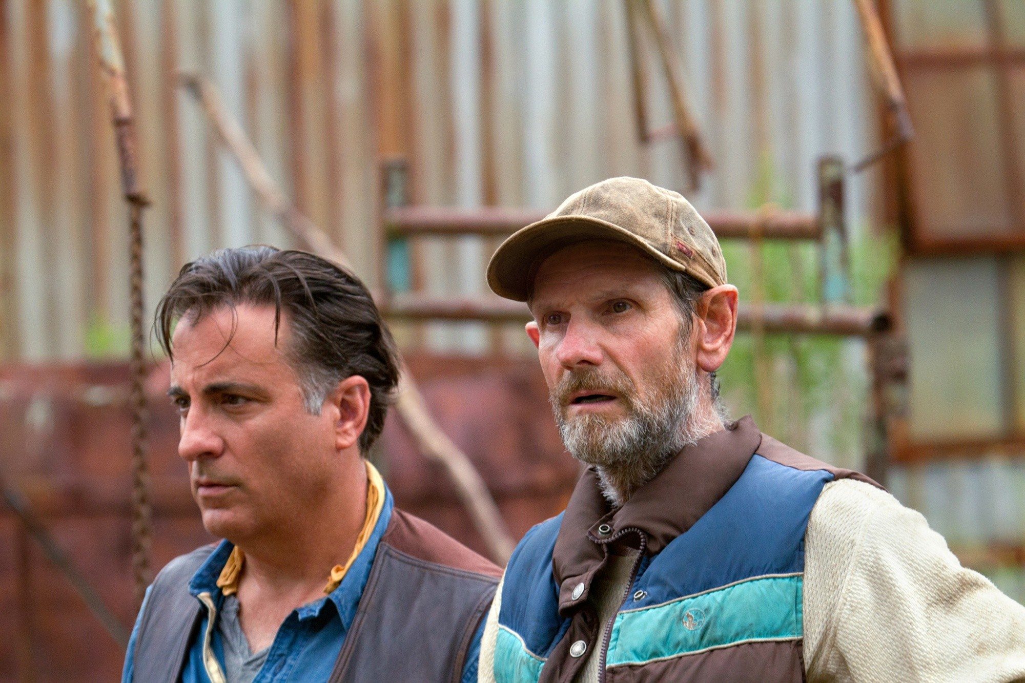 Andy Garcia stars as Duncan Mayor and Mark Jeffrey Miller stars as Henry in ABC's Christmas in Conway (2013)