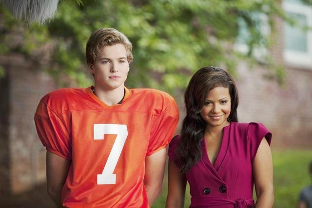 Patrick Johnson stars as Brad and Christina Milian stars as Sloane Spencer in ABC Family's Christmas Cupid (2010)