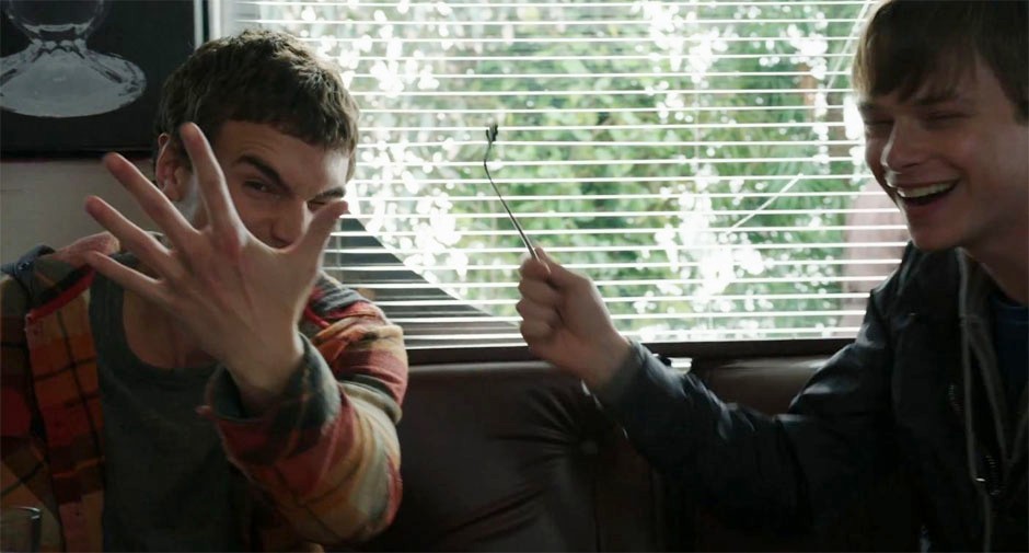 Alex Russell stars as Matt Garetty and Dane DeHaan stars as Andrew Detmer in 20th Century Fox's Chronicle (2012)