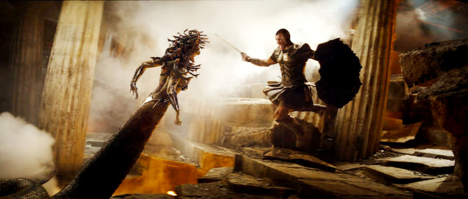 Natalia Vodianova stars as Medusa and Sam Worthington stars as Perseus in Warner Bros. Pictures' Clash of the Titans (2010)