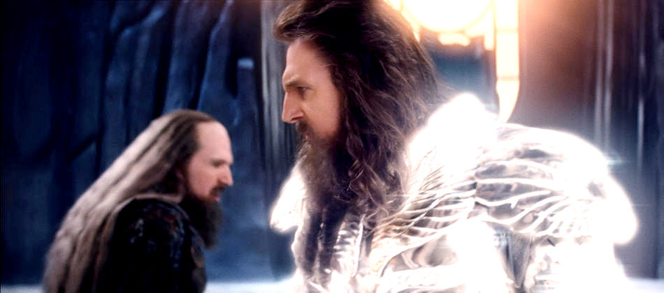 Ralph Fiennes stars as Hades and Liam Neeson stars as Zeus in Warner Bros. Pictures' Clash of the Titans (2010)