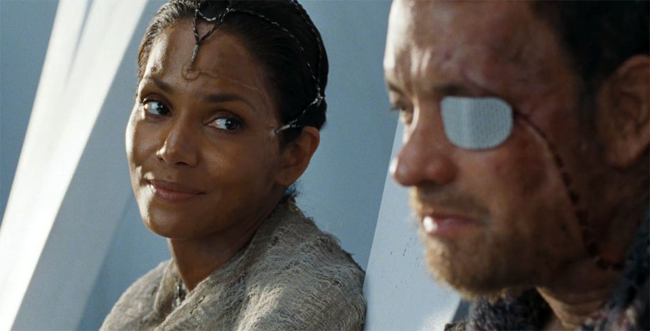 Halle Berry stars as Meronym and Tom Hanks stars as Valleysman Zachry in Warner Bros. Pictures' Cloud Atlas (2012)