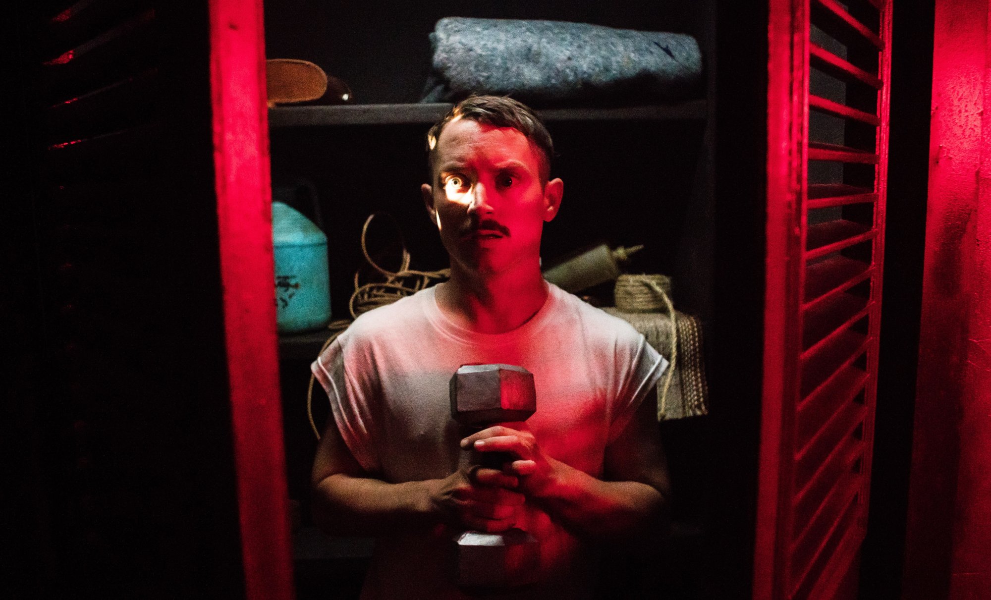 Elijah Wood stars as Norval in Saban Films' Come to Daddy (2020)
