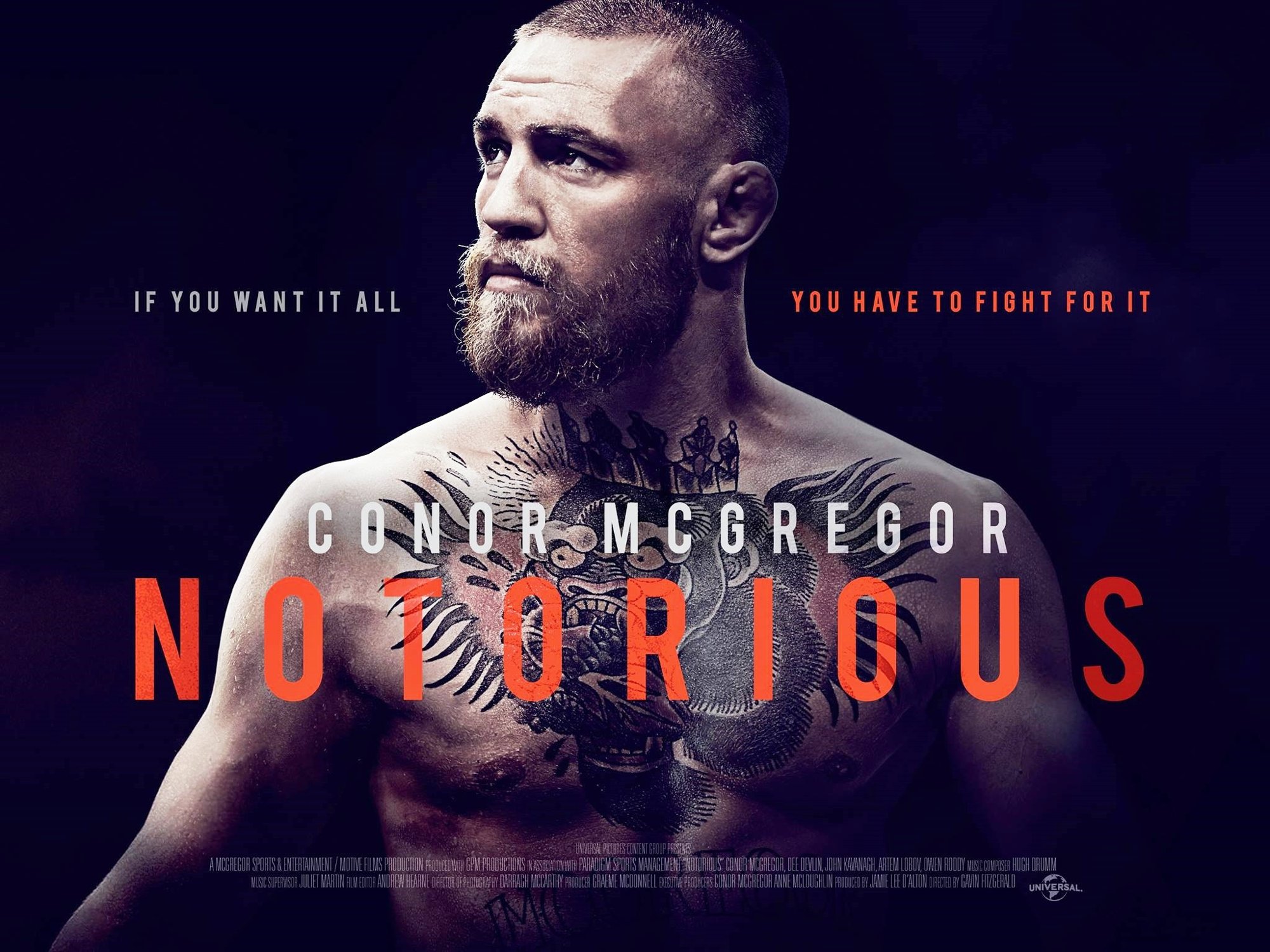Conor McGregor: Notorious (2017) Cast, Crew, Synopsis and Movie Info