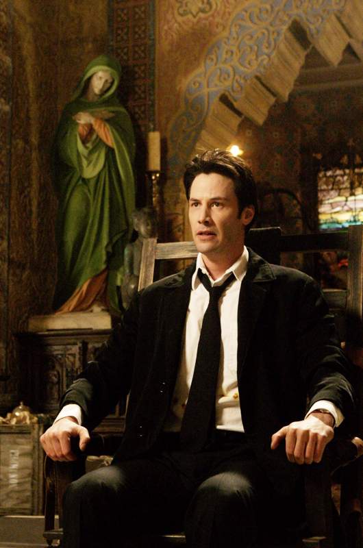 Keanu Reeves as John Constantine in Warner Bros' 