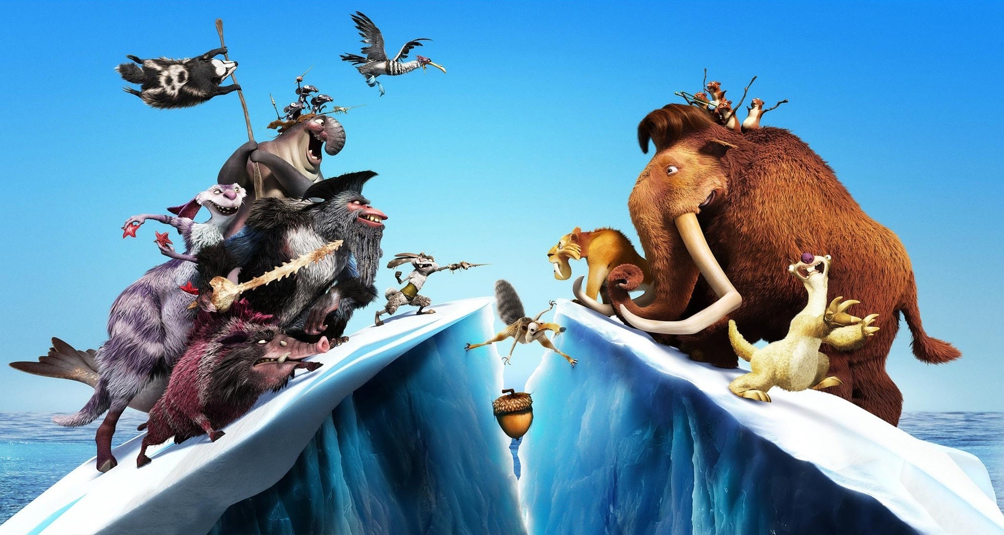 Silas, Raz, Flynn, Gutt, Squint, Dobson, Scrat, Diego, Manny and Sid from 20th Century Fox's Ice Age: Continental Drift (2012)